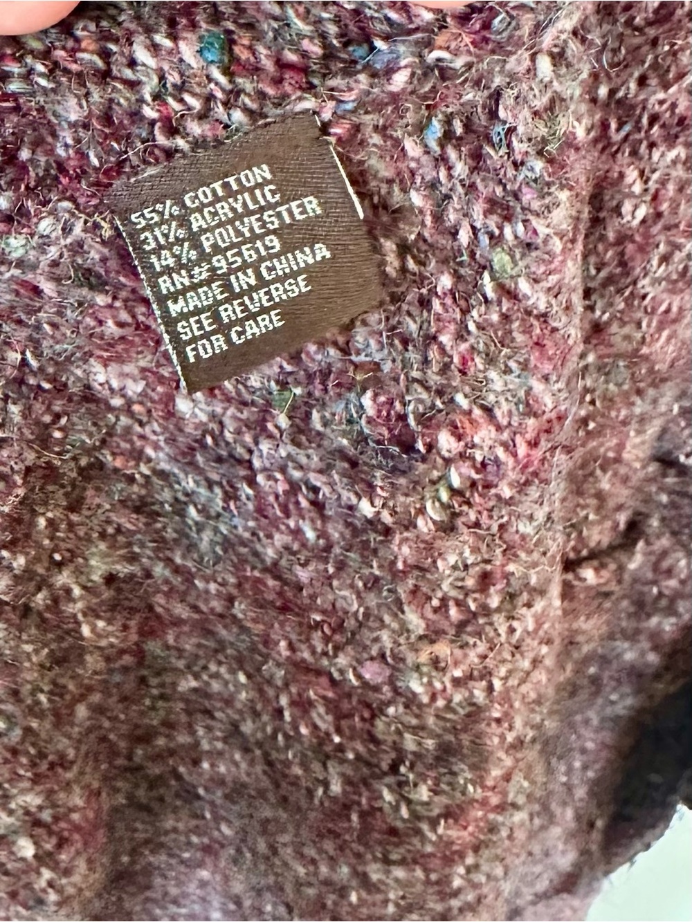 Fever Plum Textured Tiered Coat - Size: Extra Large - Picture 3 of 7